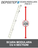 Scara modulara DEPOSTEP PSS D - 1 din 4 sectiuni