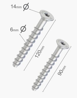 Suruburi beton pentru montajul scarilor Depostep set 10buc