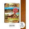 Lazura lemn ESTETIK CLASIC 5L CASTAN, protectie UV