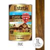 Lazura lemn ESTETIK CLASIC 1L NUC, protectie UV