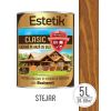Lazura lemn ESTETIK CLASIC 5L STEJAR, protectie UV