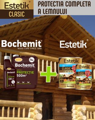 Pachet Promo Lazura Estetik Clasic 4x5L=20L, 120-320 mp