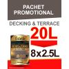 PACHET PROMO Lac pentru lemn ESTETIK DECKING&TERRACE 8x2.5l