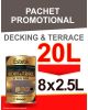 PACHET PROMO Lac pentru lemn ESTETIK DECKING&TERRACE 8x2.5l