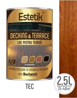 Lac pentru lemn ESTETIK DECKING&TERRACE 2.5L TEC podele si terase