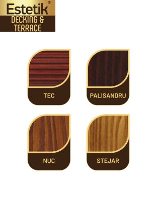 PACHET PROMO Lac pentru lemn ESTETIK DECKING&TERRACE 8x2.5l