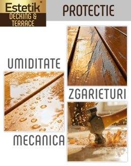 PACHET PROMO Lac pentru lemn ESTETIK DECKING&TERRACE 8x2.5l