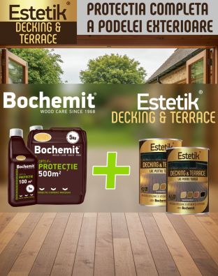 Lac pentru lemn ESTETIK DECKING&TERRACE 2.5L STEJAR podele si terase