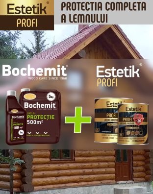 Lazura lemn ESTETIK PROFI 3L STEJAR, protectie avansata UV