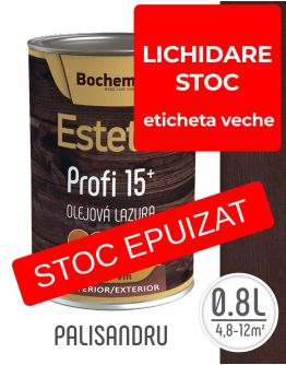 Lazura lemn BOCHEMIT ESTETIK PROFI 0.8L PALISANDRU, protectie avansata UV