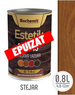 Lazura lemn BOCHEMIT ESTETIK PROFI 0.8L STEJAR, protectie avansata UV