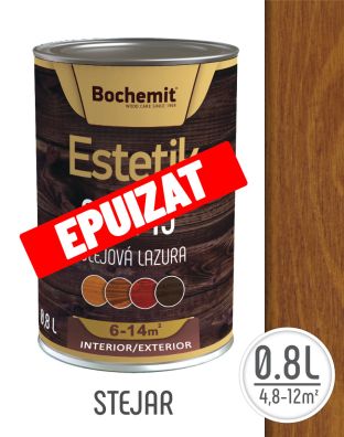Lazura lemn BOCHEMIT ESTETIK PROFI 0.8L STEJAR, protectie avansata UV