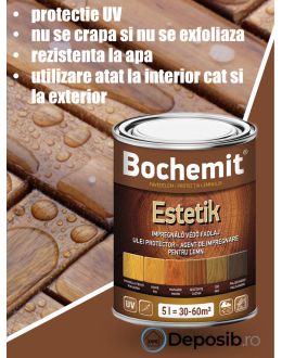 Ulei protector lemn BOCHEMIT ESTETIK PIN AURIU 5L