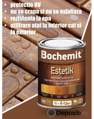 Ulei protector lemn BOCHEMIT ESTETIK PIN AURIU 1L