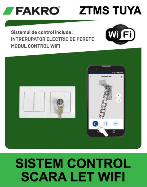 Sistem control WIFI ZTMS TUYA pentru scara pod electrica LET