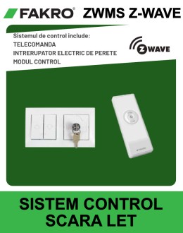 Sistem control radio ZWMS Z-Wave pentru scara pod electrica LET