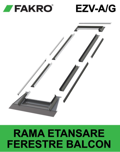 Rama etansare invelitori ondulate ferestre balcon Fakro EZV-A/G
