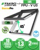 Fereastra mansarda dubla deschidere FAKRO FPU-V U3 preSelect Max, din lemn vopsit alb, 2 sticle