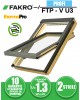 Fereastra mansarda FAKRO FTP-V U3, lemn de pin, 2 sticle