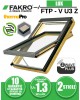 Fereastra mansarda actionata electric FAKRO FTP-V U3 Z-Wave, lemn de pin, 2 sticle, senzor de ploaie