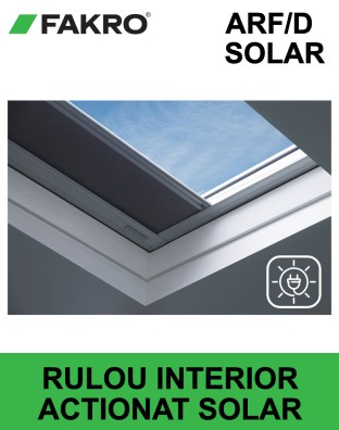 Rulou interior opac solar ferestre terasa Fakro ARF D 