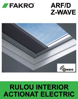 Rulou interior opac electric ferestre terasa Fakro ARF D Z-Wave