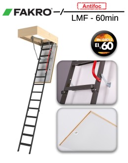 Scara pod rezistenta la foc 60 min Fakro LMF 