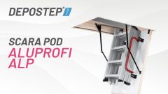 Usa pod cu scara DEPOSTEP ALUPROFI ALP | Vedere 360°