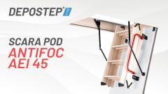 Usa pod cu scara DEPOSTEP ANTIFOC AEI 45 | Vedere 360°