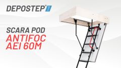 Usa pod cu scara DEPOSTEP ANTIFOC AEI 60 M | Vedere 360°