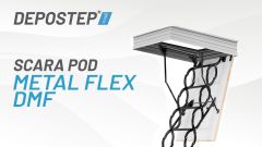 Usa pod cu scara DEPOSTEP METAL FLEX DMF | Vedere 360°