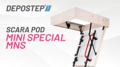 Usa pod cu scara metalica DEPOSTEP - COMPACT MINI MNS | Vedere 360°