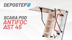 Usa pod cu scara DEPOSTEP ANTIFOC AST 45 | Vedere 360°