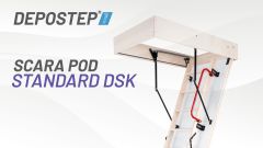 Usa pod cu scara DEPOSTEP - STANDARD DSK | Vedere 360°