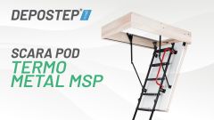 Usa pod cu scara DEPOSTEP TERMO METAL MSP | Vedere 360°