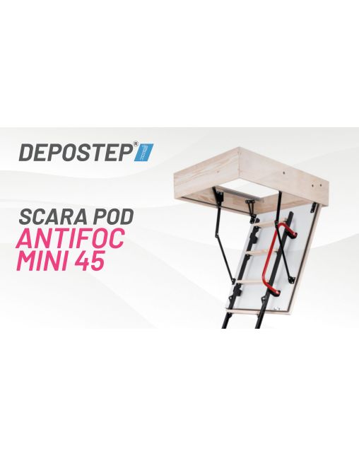 Scara pod antifoc DEPOSTEP MINI 45 metalica rezistenta la foc 45 minute, H265