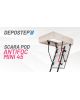 Scara pod antifoc DEPOSTEP MINI 45 metalica rezistenta la foc 45 minute, H265