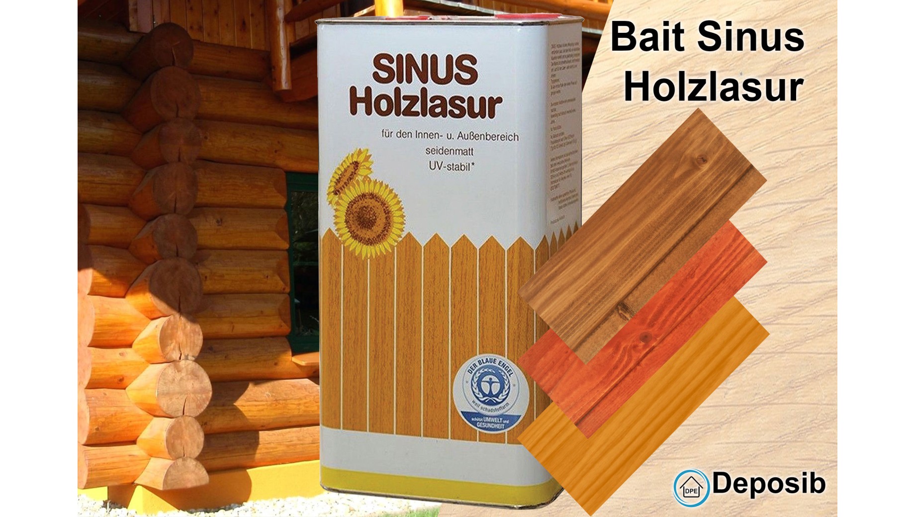 Utilizare lazura Sinus Holzlasur 