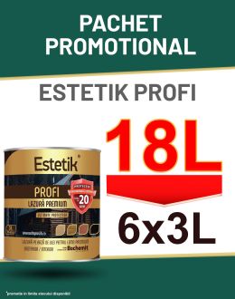Pachet Promo Lazura Estetik Profi 6x3L=18L, 108-252 mp