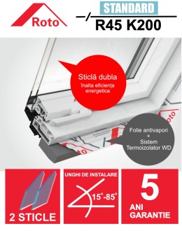 Fereastra mansarda Roto R45 K200