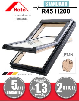 Fereastra mansarda Roto R45 H200