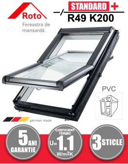Fereastra mansarda Roto R49 K200 PVC