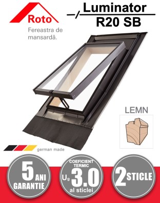 Fereastra luminator pentru pod Roto R20 SB 