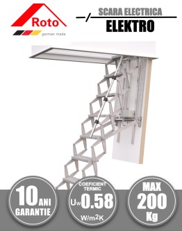 Scara pod metalica cu actionare electrica Roto Elektro