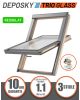 PRODUS RESIGILAT - Fereastra mansarda DEPOSKY TRIO GLASS 78x118, 3 sticle, maner jos