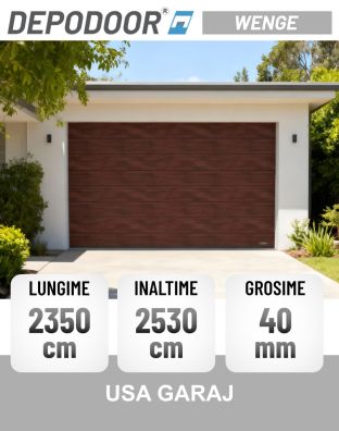 Usa garaj DEPODOOR WENGE L 2350 x H2530