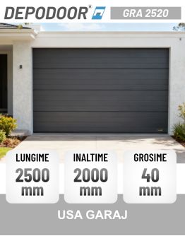 Usa garaj DEPODOOR GRA 2520 GRI ANTRACIT