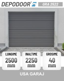Usa garaj DEPODOOR GRA 2522 GRI ANTRACIT