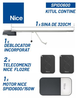 Kit automatizare usa garaj NICE SPIDO600