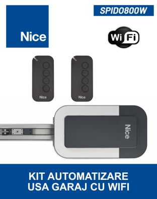 Kit automatizare usa garaj NICE SPIDO800W cu actionare WIFI